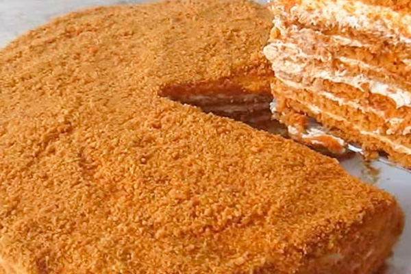 Нежный медовый торт со вкусным кремом