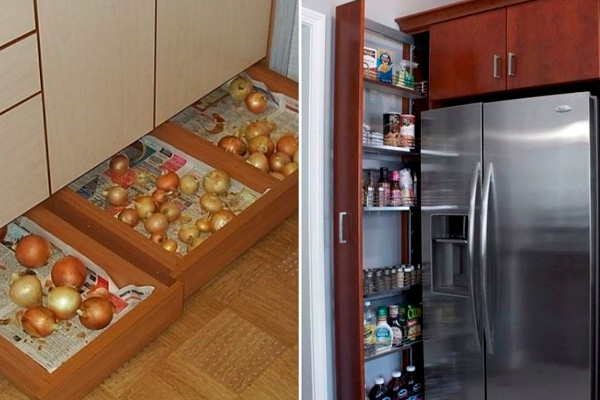 Ящики, которые подарят вашей кухне дополнительное пространство. Гениальный дизайн