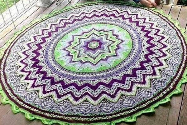 Шикарные коврики крючком
