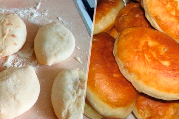 Мука, стакан кефира и 2 яйца для приготовления самых вкусных и простых пирожков на кефире