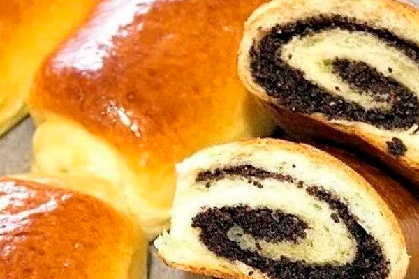 Ароматные рулетики с маком из Александрийского теста