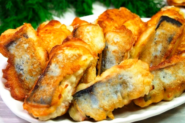 Жареная рыбка в луковом кляре. Ароматно, вкусно, сочно!